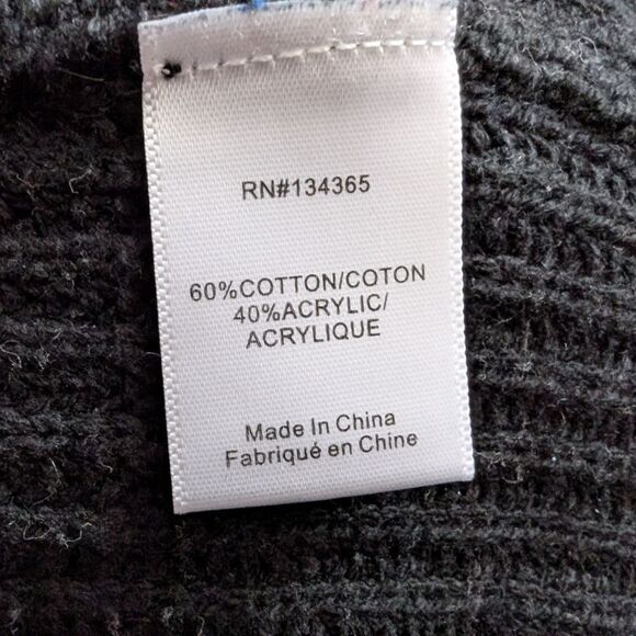 Andrea jovine ecru Black Color Block striped v-neck sweater size s - Picture 4 of 8